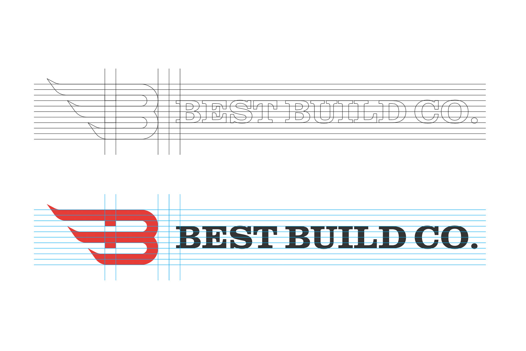 Best Build Co. logo alignment