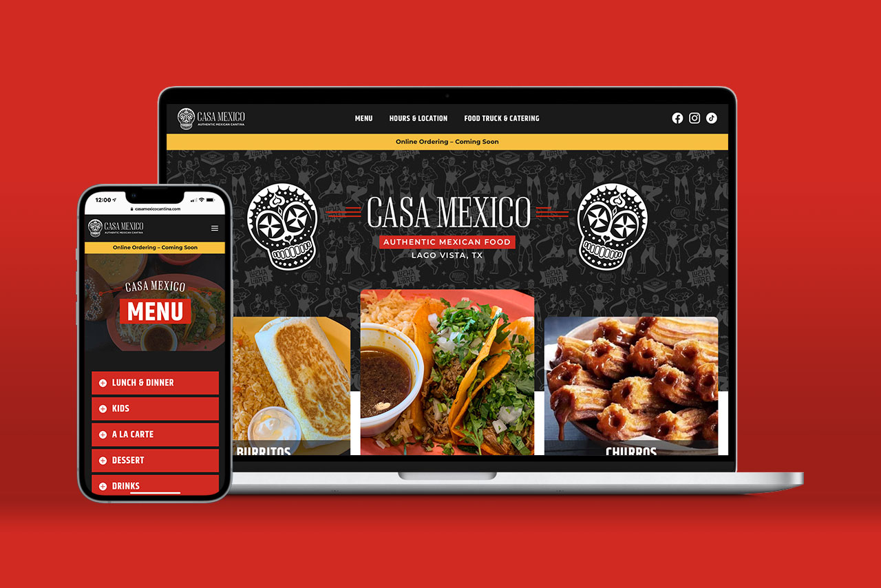 Casa Mexico Cantina website