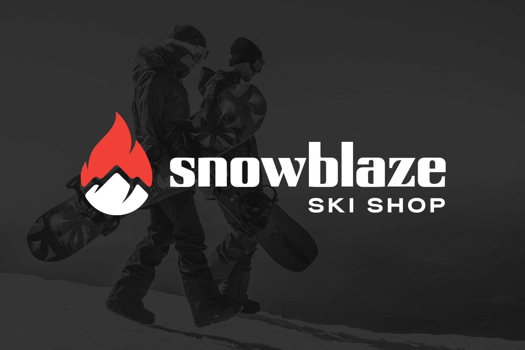 Snowblaze Ski Shop logo by Pound Design of Austin Texas